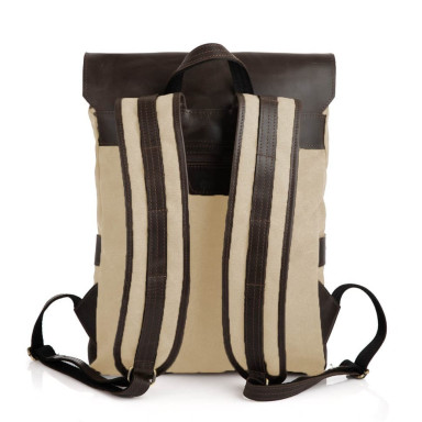 Youth backpack mix of canvas and leather RGj-9001-4lx TARWA