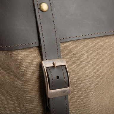 Youth backpack mix of canvas and leather RGj-9001-4lx TARWA