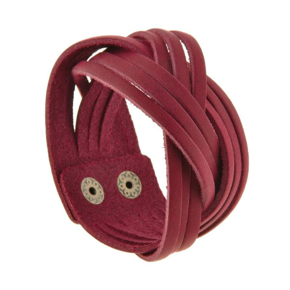 Жіночий шкіряний браслет.