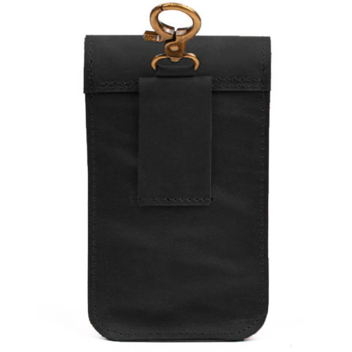 Шкіряна сумка чохол на пояс TARWA RA-2094-3md чорна