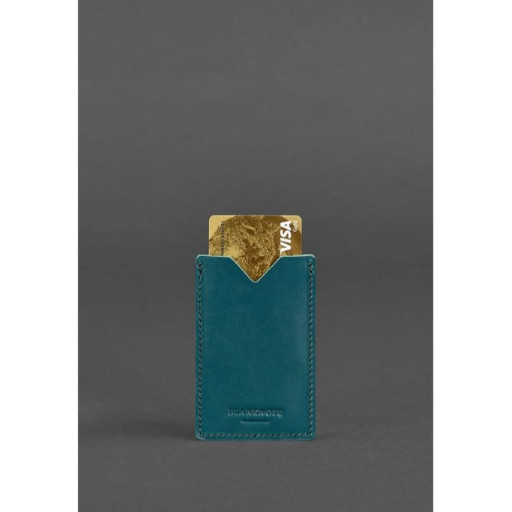 Жіночий шкіряний кард-кейс 8.0 зелений