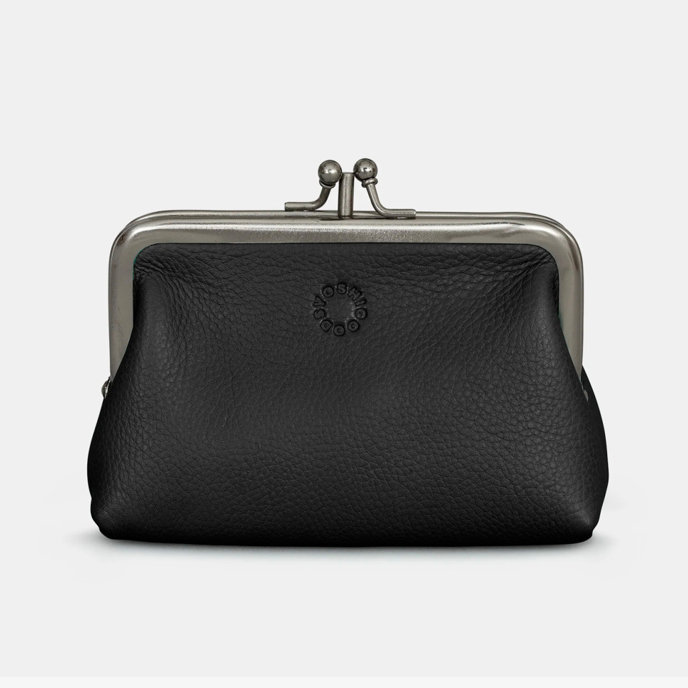 Жіночий шкіряний гаманець з ретро-застібкою Yoshi Y1328 (Black)