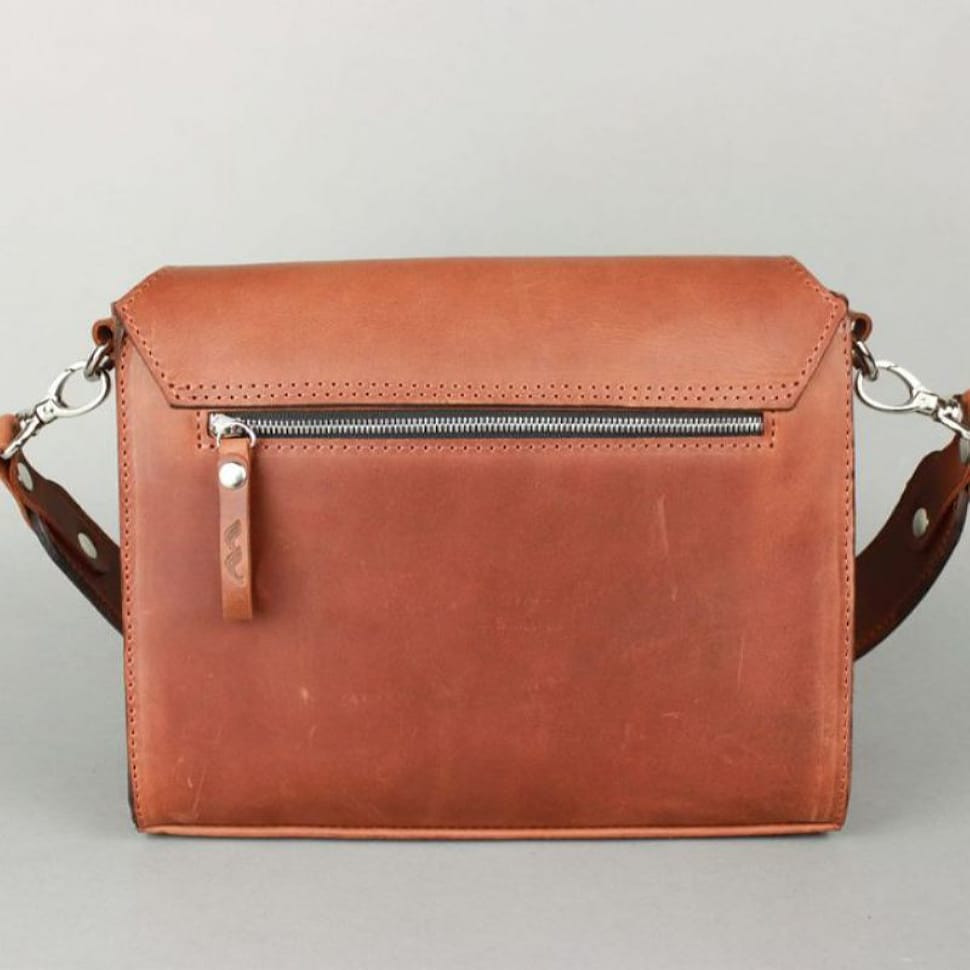 Liv women's leather bag cognac brown vintage