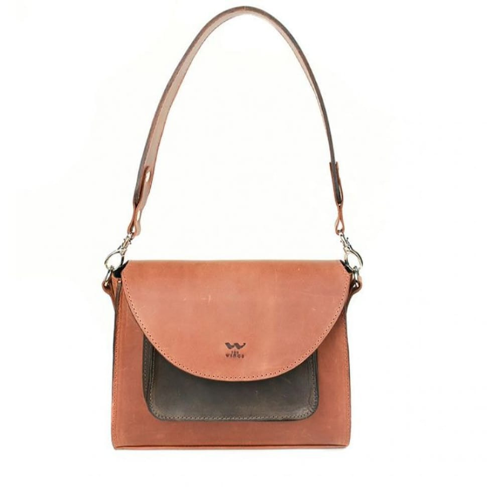 Liv women's leather bag cognac brown vintage