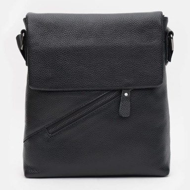 Men's leather bag Keizer K17862bl-black