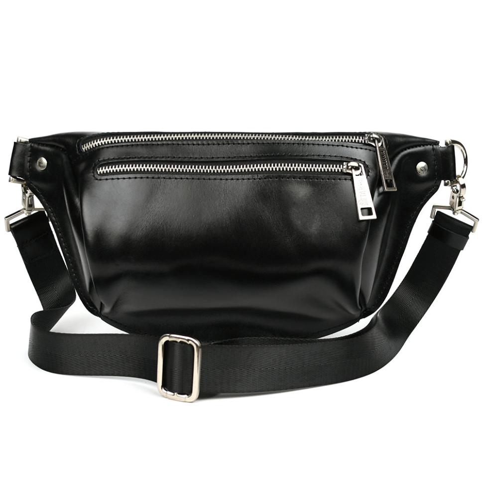 Сумка бананка в розмірі М TARWA GAlc-3105-2lx 2 відділення чорна