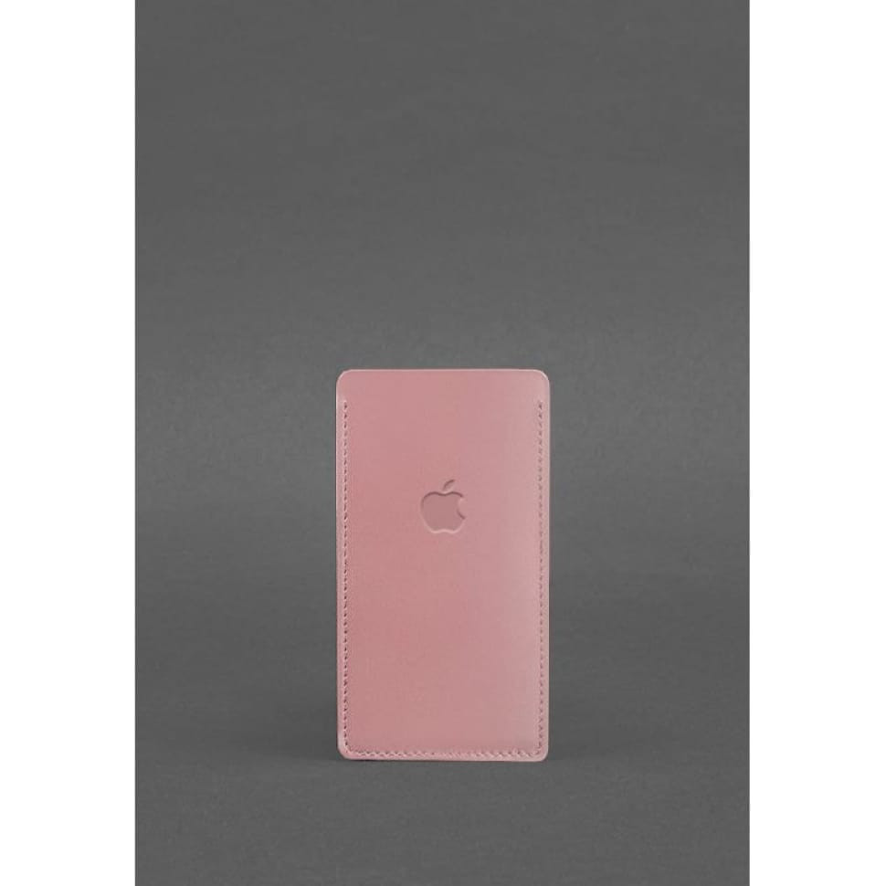 Кожаный чехол для iPhone 12 Розовый