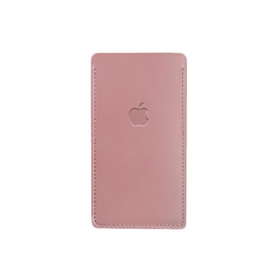 Кожаный чехол для iPhone 12 Розовый