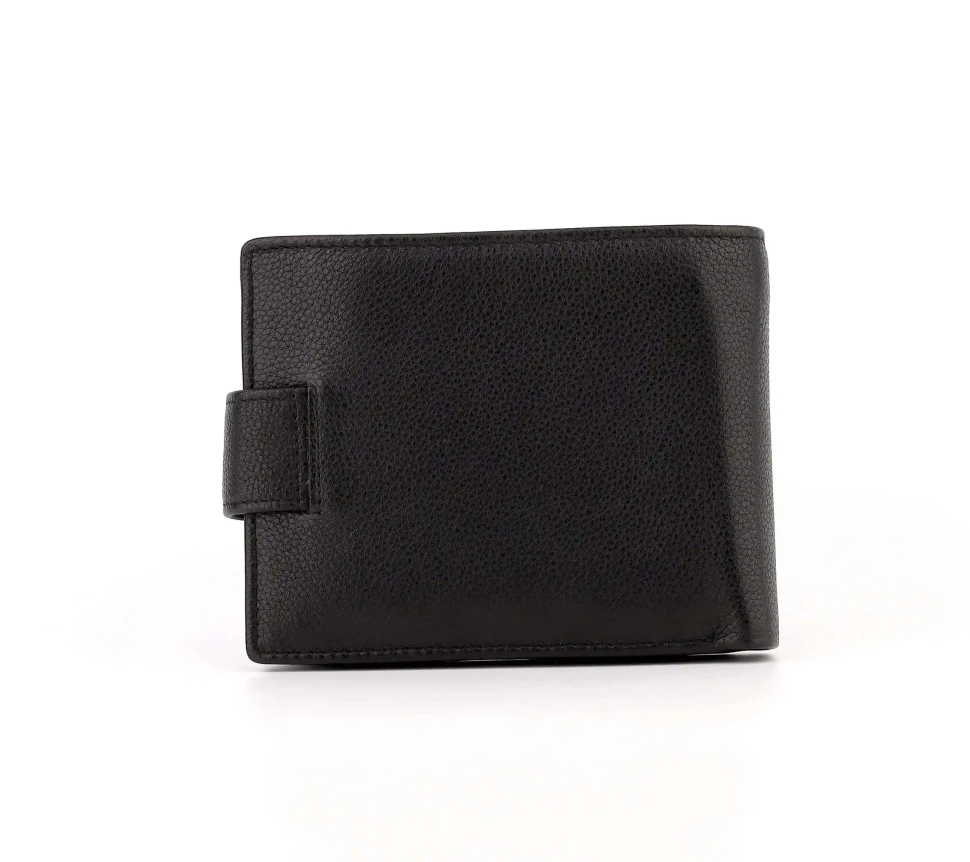 Чёрный кожаный портмоне Marco Coverna 092-801 Black
