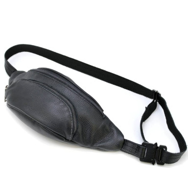 Belt bag leather with front pocket FA-30351-3md TARWA