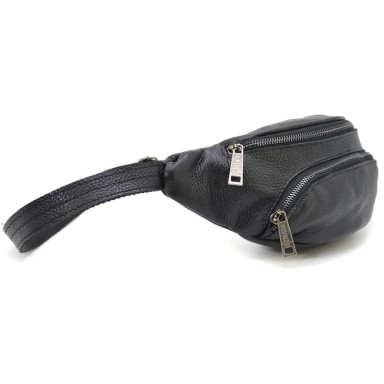 Belt bag leather with front pocket FA-30351-3md TARWA