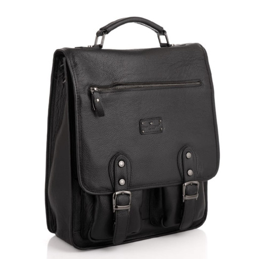 Шкіряний рюкзак DER FLINGER DF2018860-1 чорний