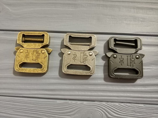 Фастекс металевий 25-27мм, типу Кобра, золото антик