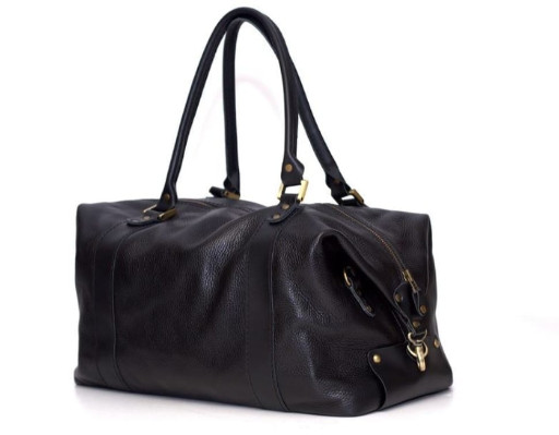 Шкіряна містка сумка саквояж