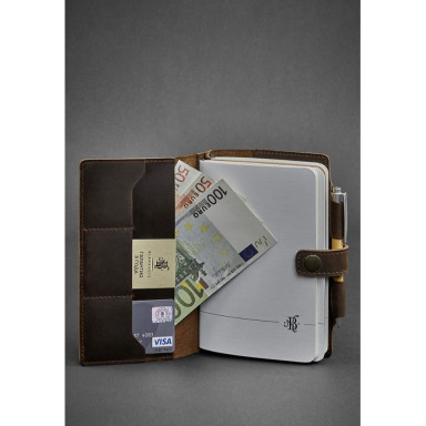 Leather notepad (Soft-beech) 4.0 dark brown