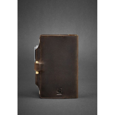 Leather notepad (Soft-beech) 4.0 dark brown