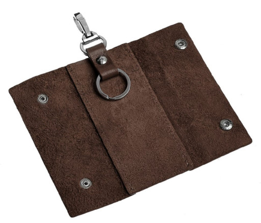 Надійна ключниця з натуральної шкіри Grande Pelle 11380 Коричневий