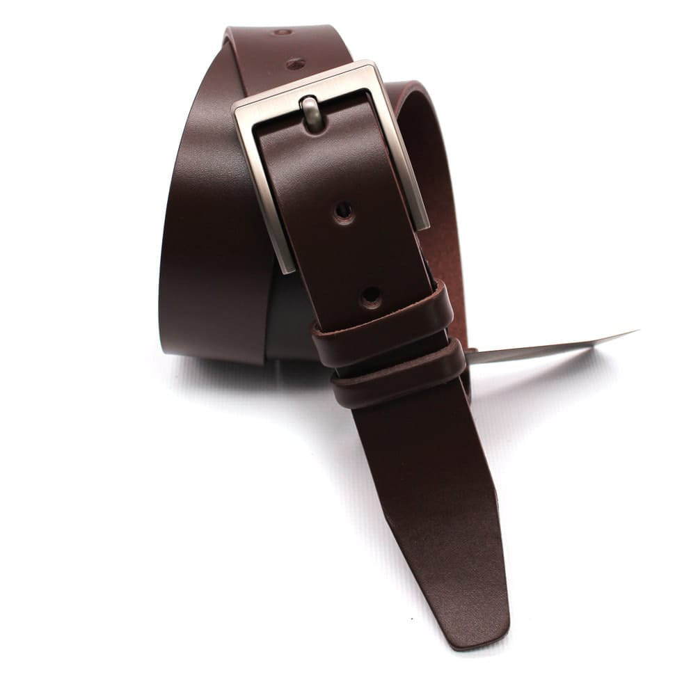 Шкіряний ремінь коричневий TARWA A14077-05 ширина 38мм