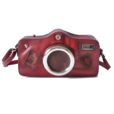 Pratesi BCH444 - Photocamera Bruce Cross Body Bag в шкіряній kožeній Bruce Chianti