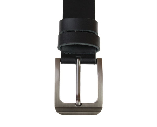 Ремінь чоловічий шкіряний джинсовий SULLIVAN RMK-37 (7) 115-150 см чорний