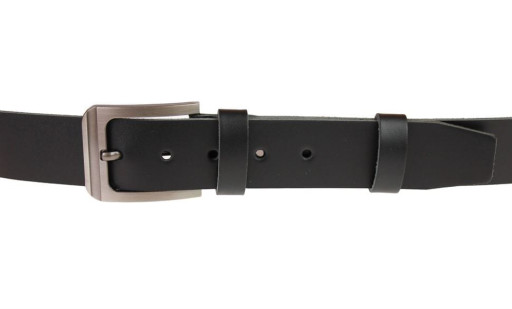 Ремінь чоловічий шкіряний джинсовий SULLIVAN RMK-37 (7) 115-150 см чорний