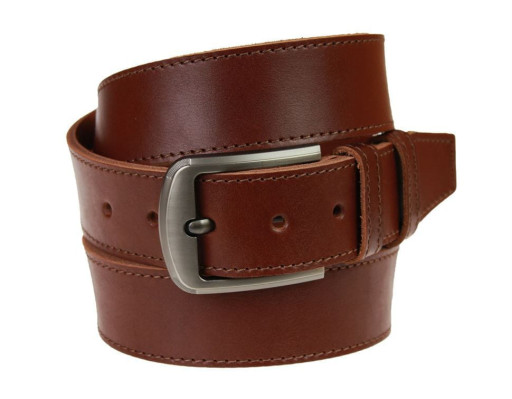Ремінь чоловічий шкіряний джинсовий одна строчка SULLIVAN 112-94 (8.5) 115-150 см світло-коричневий