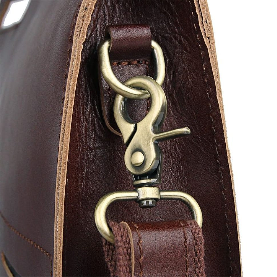 Шкіряна сумка-папка, портфоліо, органайзер, месенджер малий розмір John McDee A0011XS