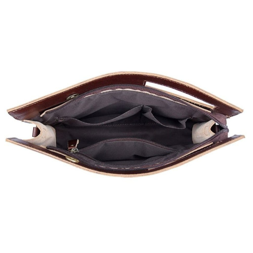 Шкіряна сумка-папка, портфоліо, органайзер, месенджер малий розмір John McDee A0011XS