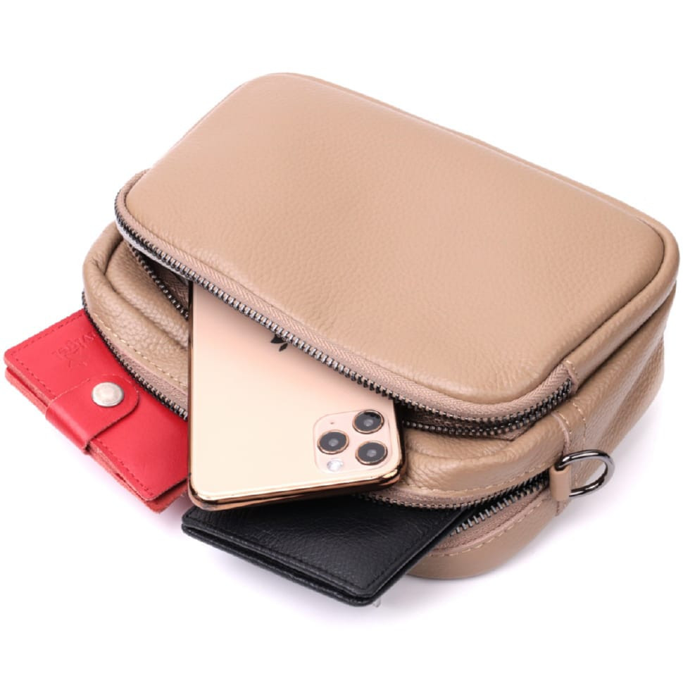 Жіноча сумка крос-боді з натуральної шкіри Vintage 22293