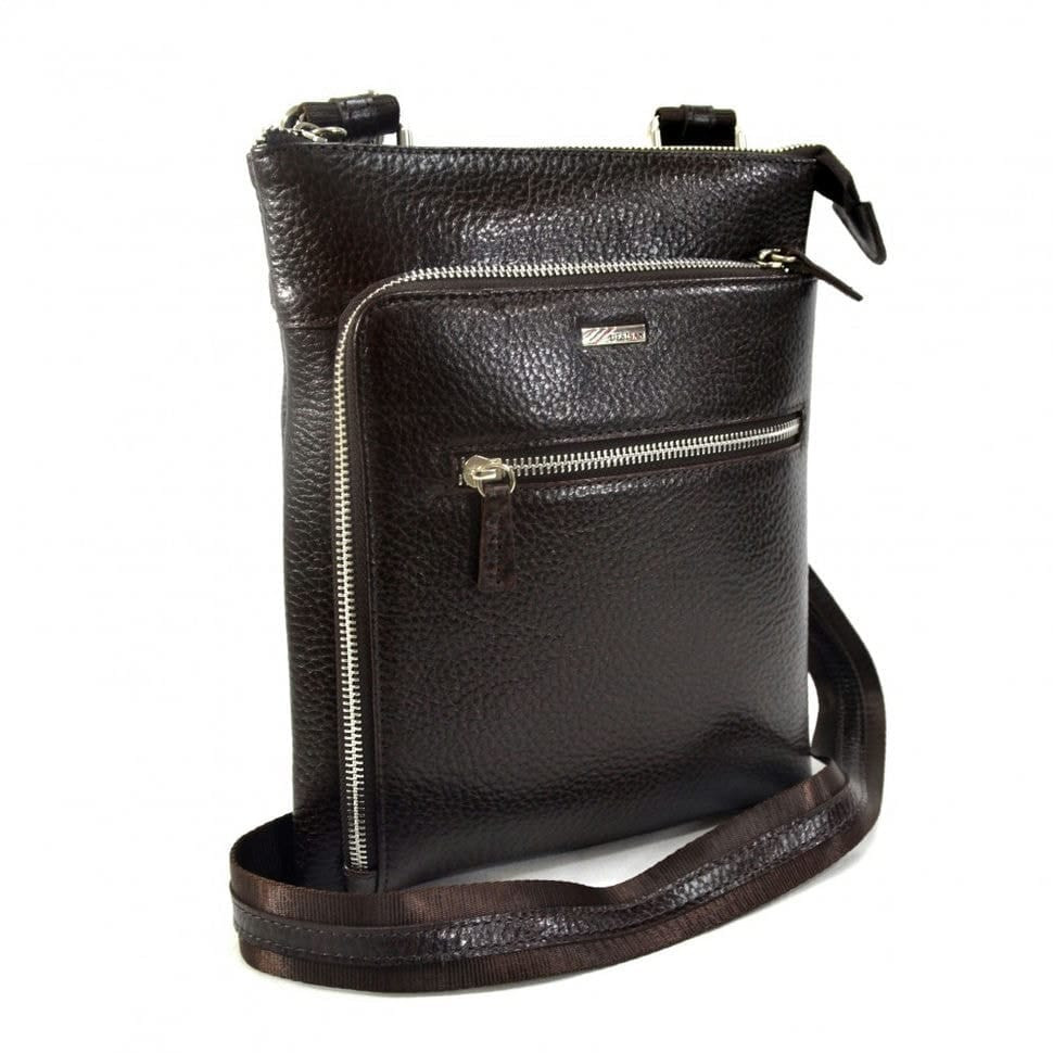 Барсетка кистьова шкіряна Desisan 1459-019 коричневий флотар