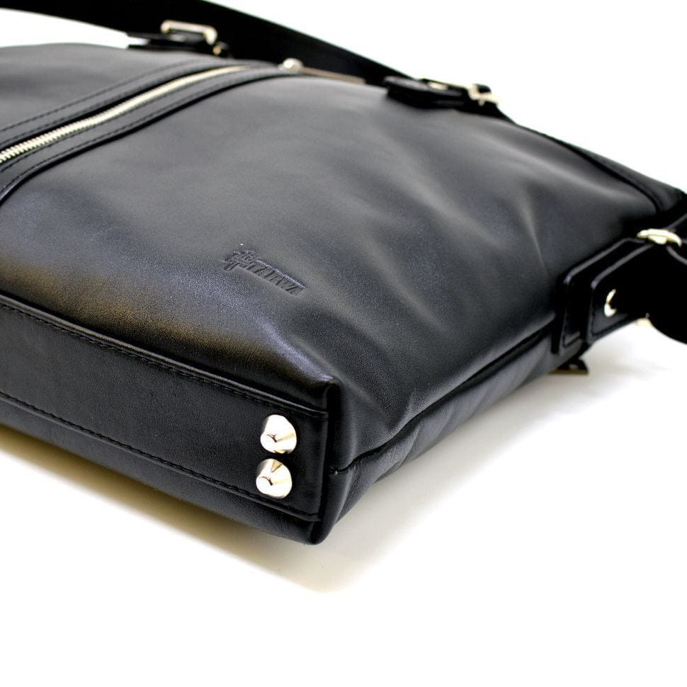 Сумка з гладкою натуральної шкіри