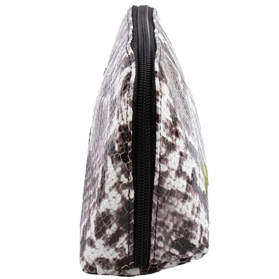 Косметичка шкіряна CANPEL 205-129 сіра змія