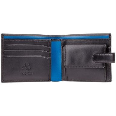 Wallet for men Visconti PM100 Vincent with RFID (Black Cobalt)