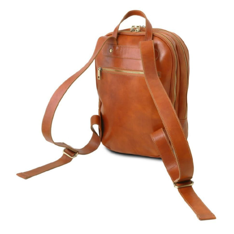 Osaka Шкіряний рюкзак для ноутбука з відділенням попереду Tuscany TL141711