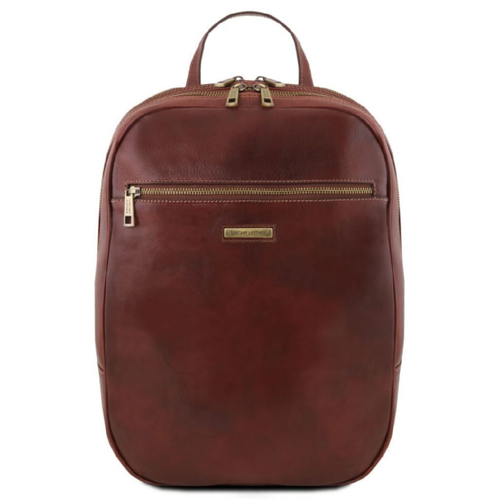 Osaka Шкіряний рюкзак для ноутбука з відділенням попереду Tuscany TL141711