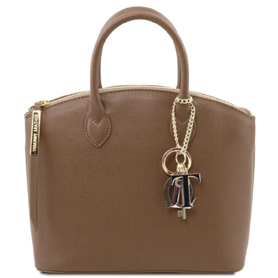 TL KeyLuck Сумка-тоут зі шкіри Саффьяно - Мала модель Tuscany TL141265