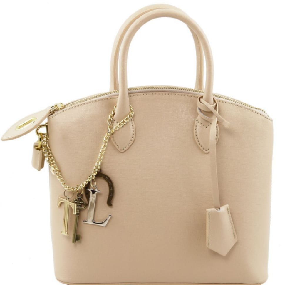 TL KeyLuck Сумка-тоут зі шкіри Саффьяно - Мала модель Tuscany TL141265