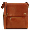 Чоловіча шкіряна сумка через плече з передньою кишенею Oliver Tuscany TL141656