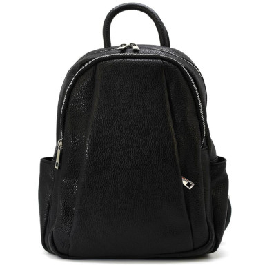 Кожаный женский рюкзак Virginia Conti Italy - 02443_fblack