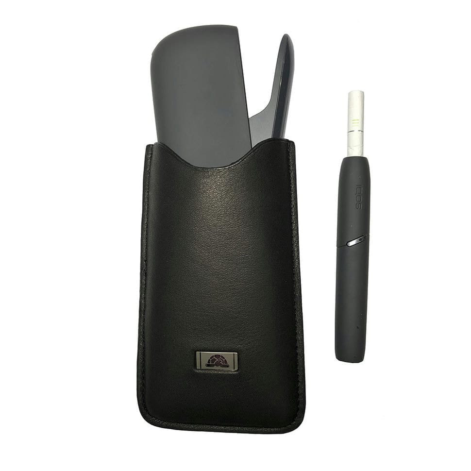 Leather case for IQOS Contatto 2961 nero black