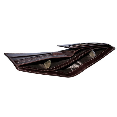Leather wallet Italico 1656 moro brown