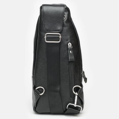 Men's leather backpack Keizer K15021-black