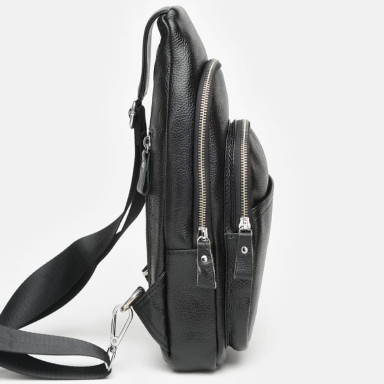 Men's leather backpack Keizer K15021-black