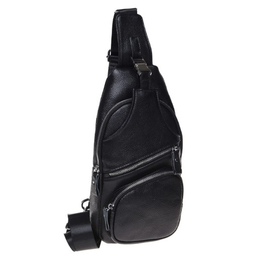 Чоловік шкіряний рюкзак Borsa Leather K15026-black