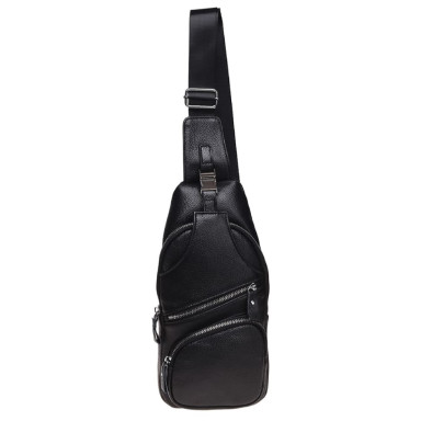 Мужской кожаный рюкзак Borsa Leather K15026-black