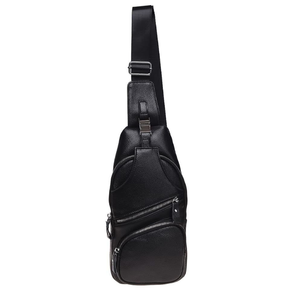 Чоловік шкіряний рюкзак Borsa Leather K15026-black