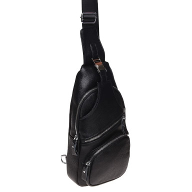 Мужской кожаный рюкзак Borsa Leather K15026-black