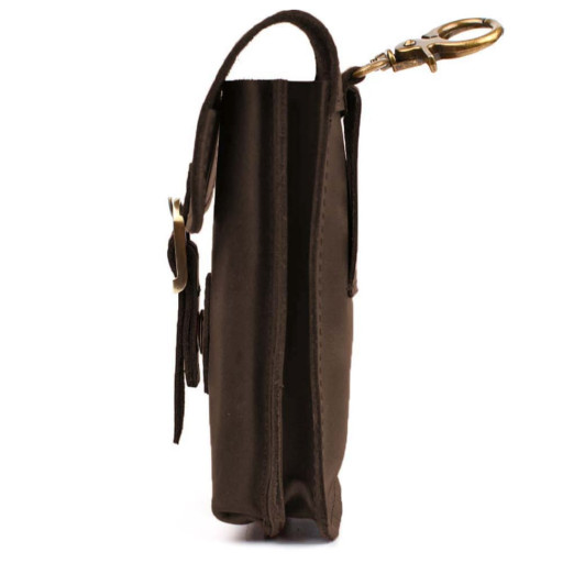 Шкіряна сумка чохол на пояс TARWA RC-2094-3md коричнева