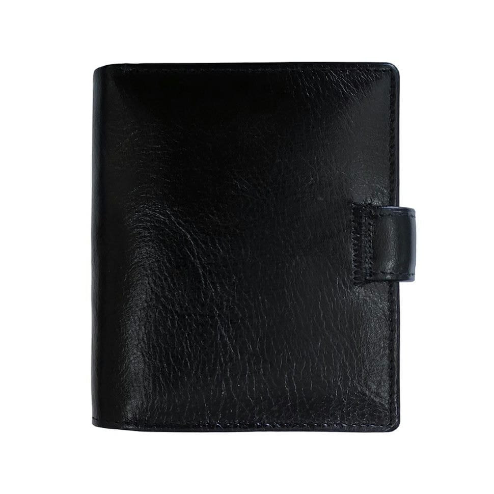 Чоловічий класичний портмоне на кнопці LEATHER ACCESSORIES BST-STB142BA