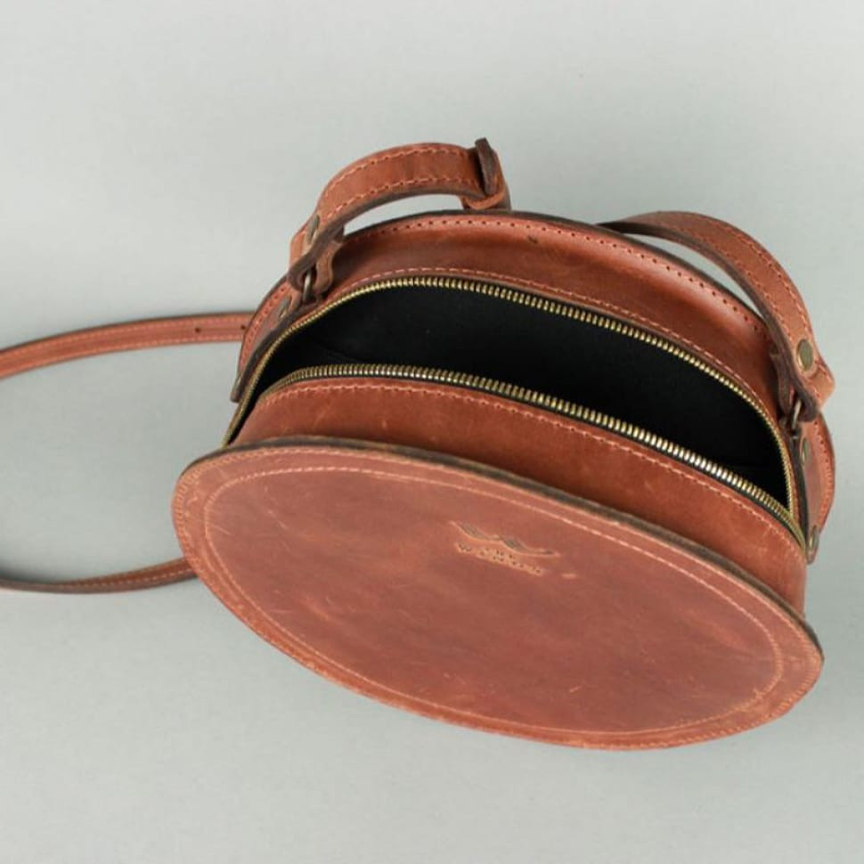 Жіноча шкіряна сумка Amy S світло-коричнева vintage